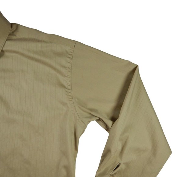 KENNETH COLE Shirt Men's Long Sleeve Casual Brown Extra Large 17 (34-35) - Picture 3 of 10